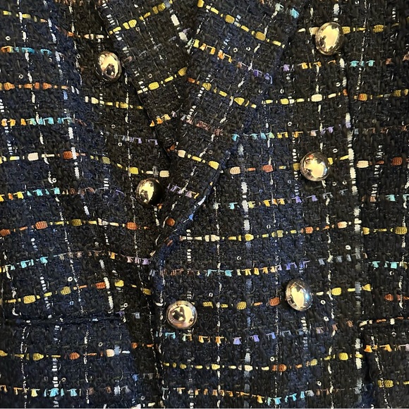 NWT Zara multi color tweed jacket (Sz S) - Picture 3 of 14